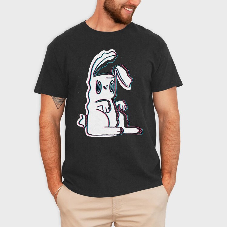 Trippy Bunny, Tricou Barbati (Unisex)