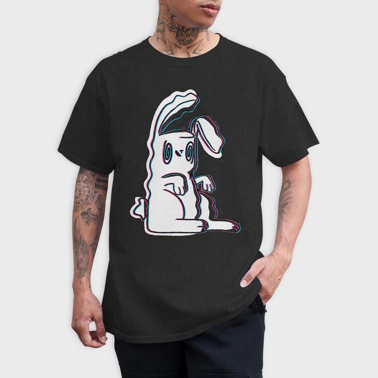 Trippy Bunny, Tricou Barbati (Unisex)