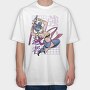 Ninja Warrior Stance, Tricou Oversize Barbati (Unisex)
