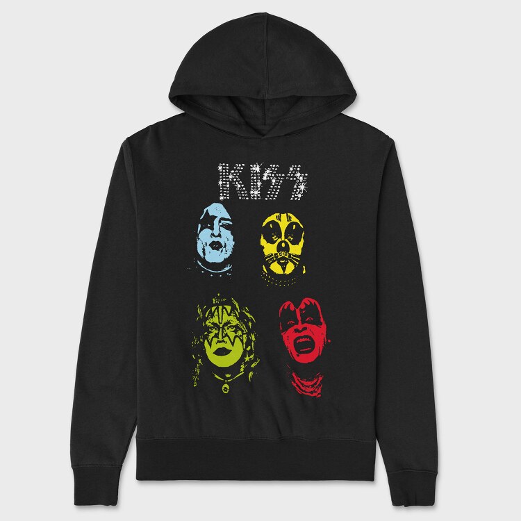 Pop Art Faces 1, Hanorac Oversize Barbati (Unisex)