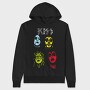 Pop Art Faces 1, Hanorac Oversize Barbati (Unisex)