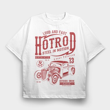 Steel In Motion, Tricou Oversize Barbati (Unisex)