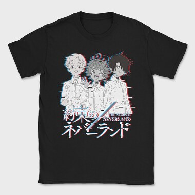 Promised Neverland Trio, Tricou Barbati (Unisex)