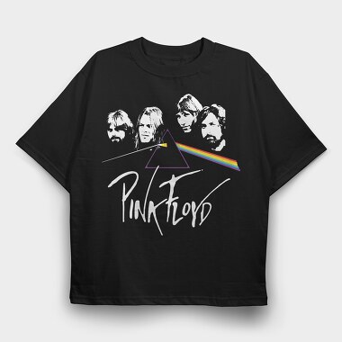 Rainbow Prism Triangle, Tricou Oversize Barbati (Unisex)