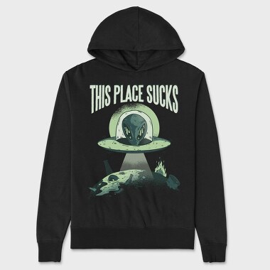 This Place Sucks, Hanorac Oversize Barbati (Unisex)