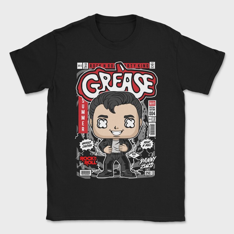 Grease Pop Vinyl, Tricou Barbati (Unisex)