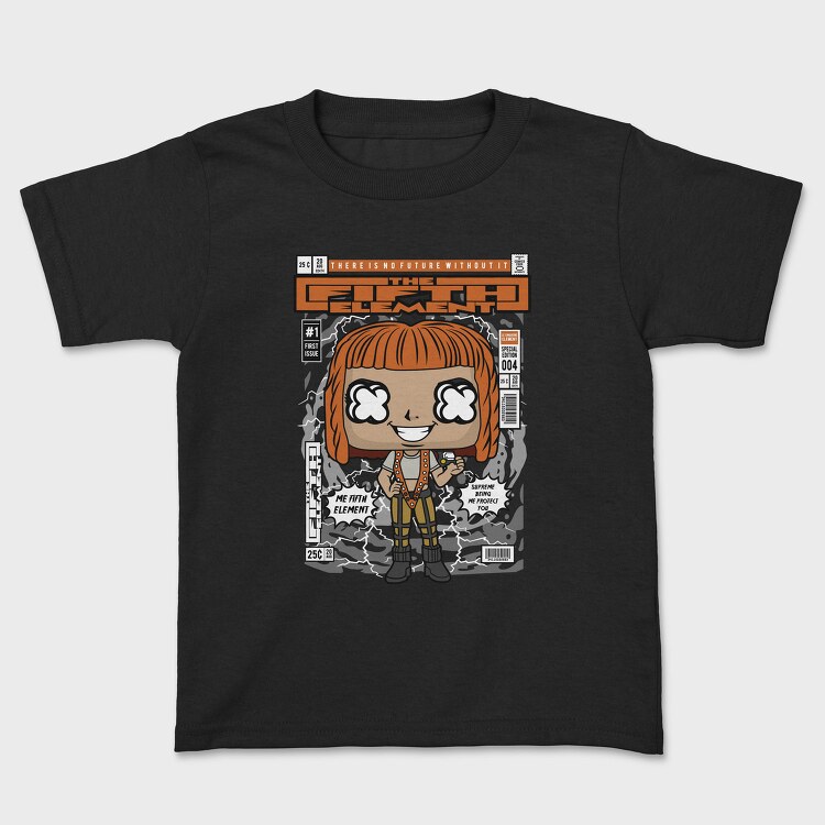 Futuristic Pop Art Girl, Tricou Copii