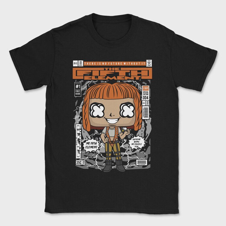 Futuristic Pop Art Girl, Tricou Barbati (Unisex)