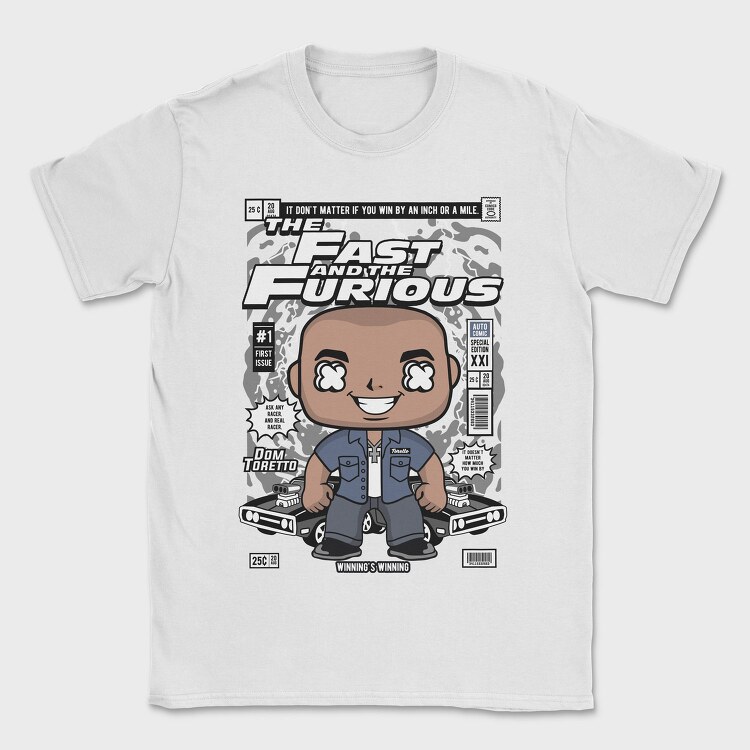 Furious Racer Pop Art, Tricou Barbati (Unisex)