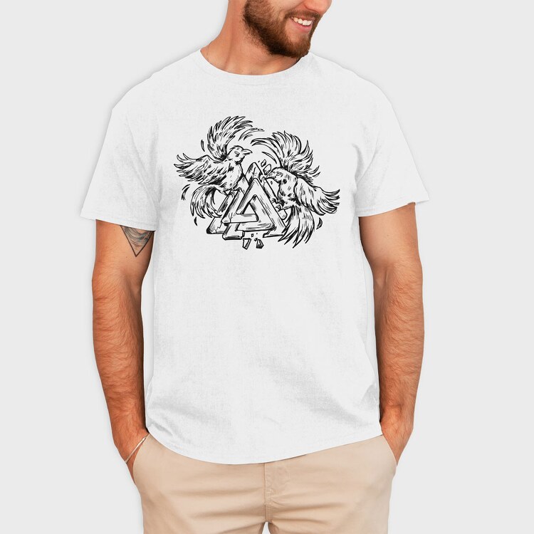 Raven vs Alknut, Tricou Barbati (Unisex)