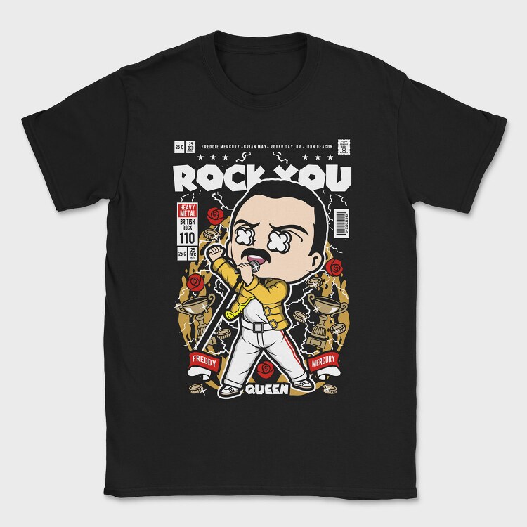 Freddie Rockstar, Tricou Barbati (Unisex)