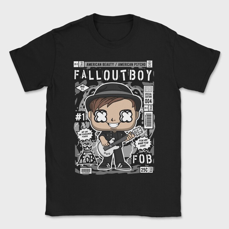 Fallout Boy Comic, Tricou Barbati (Unisex)