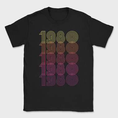 Vintage 1980, Tricou Barbati (Unisex)