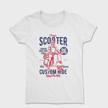 Vintage Scooter, Tricou Femei