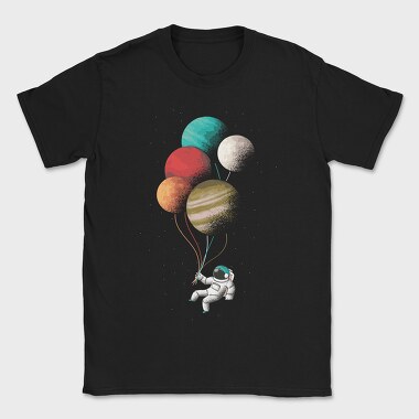 Astronaut Balloons, Tricou Barbati (Unisex)