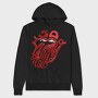 Red Fire Tones, Hanorac Oversize Barbati (Unisex)
