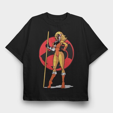 Red Hooded Lady, Tricou Oversize Barbati (Unisex)