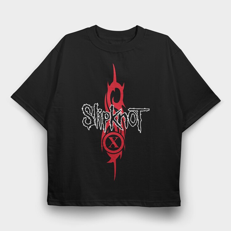 Red X Flame, Tricou Oversize Barbati (Unisex)