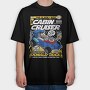 Donald Duck Racer, Tricou Oversize Barbati (Unisex)