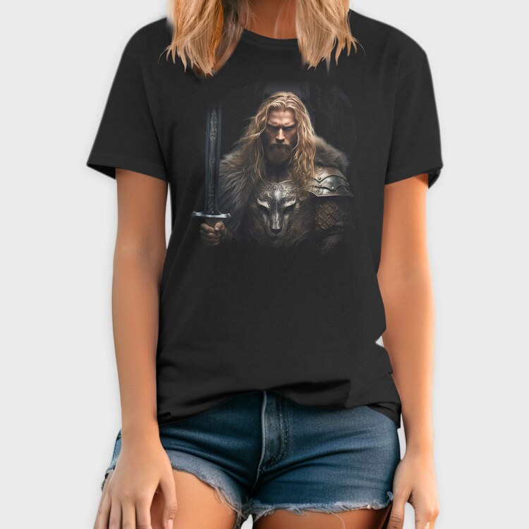 Fantasy Knight Lion, Tricou Barbati (Unisex)