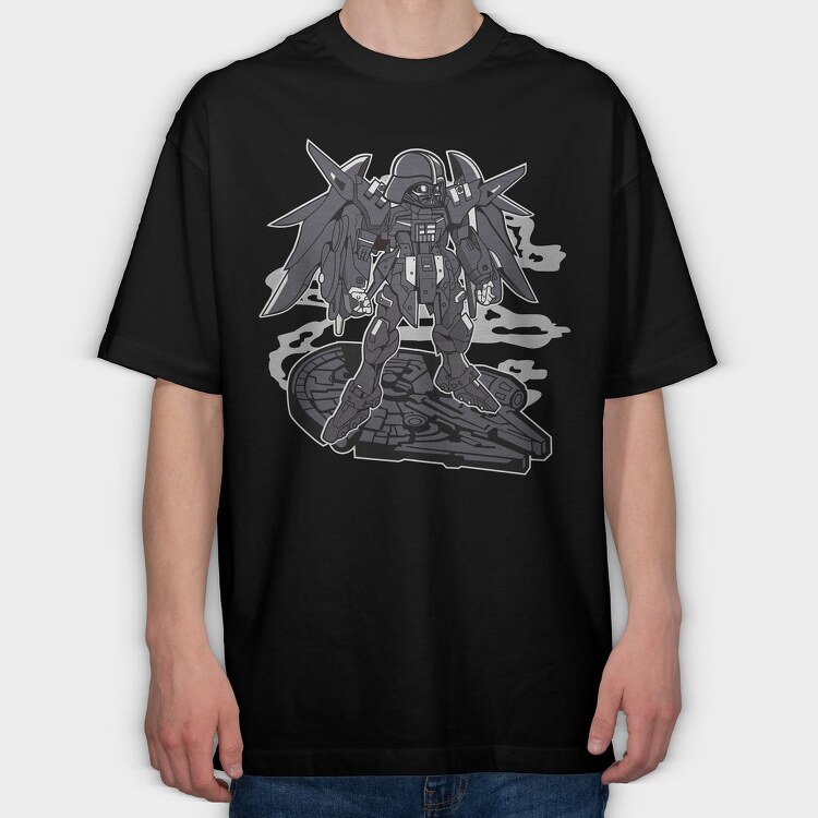 Darth Vader Mech, Tricou Oversize Barbati (Unisex)