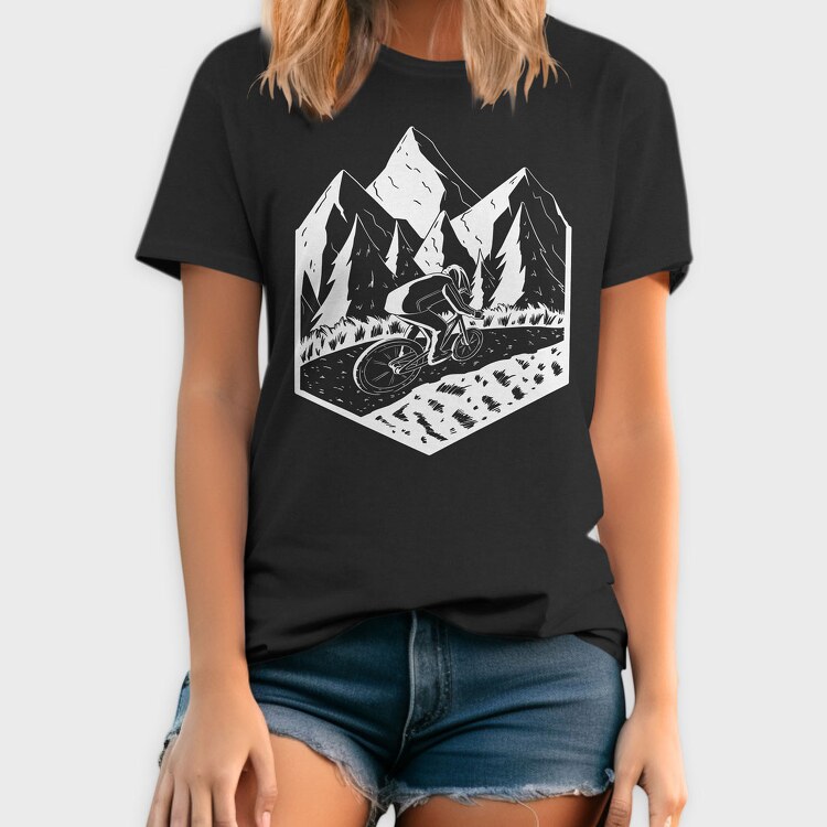 Mountain Biker, Tricou Barbati (Unisex)