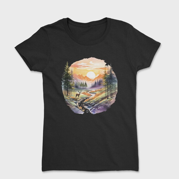 Forest Landscape Trees, Tricou Femei
