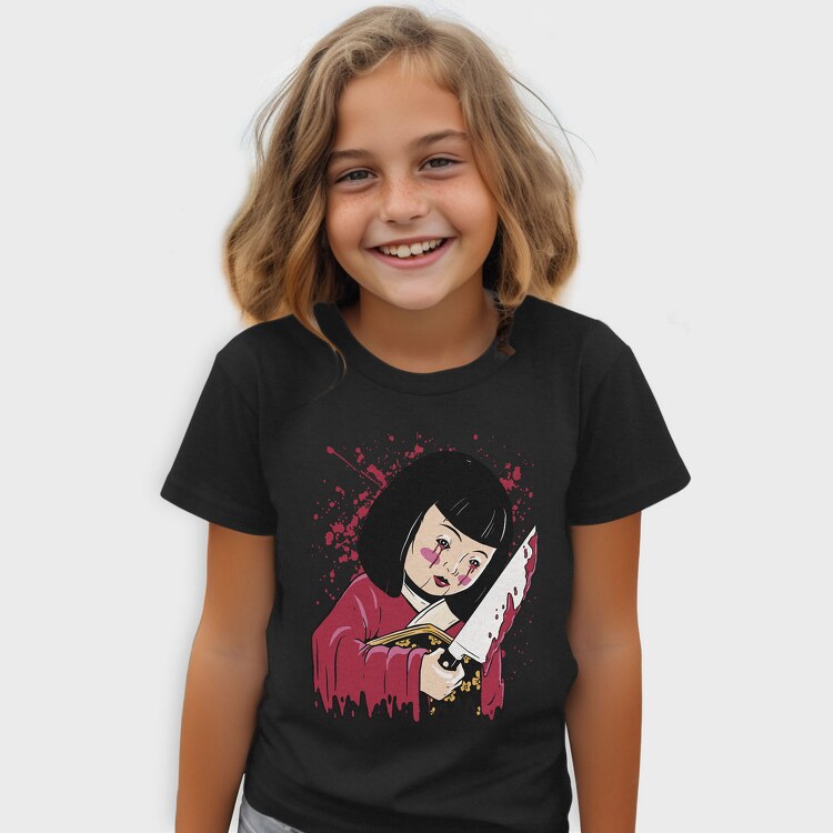 Scary Japanese Doll, Tricou Copii