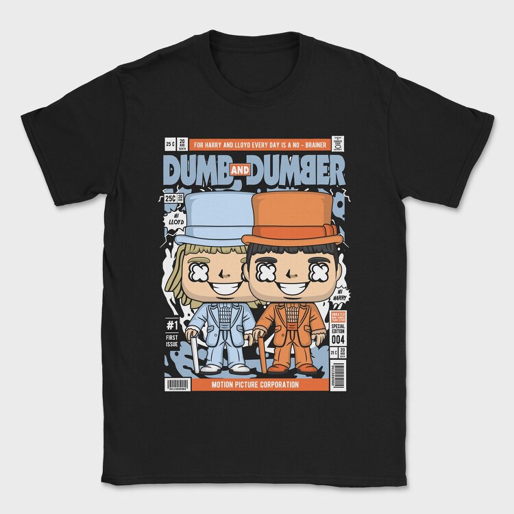 Dumb And Dumber Pop Art, Tricou Barbati (Unisex)
