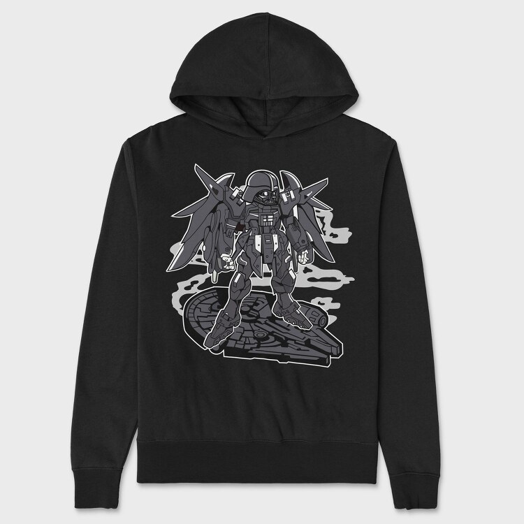 Darth Vader Mech, Hanorac Oversize Barbati (Unisex)