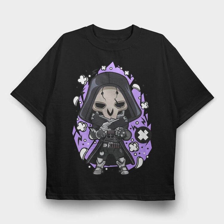 Dark Knight Chibi, Tricou Oversize Barbati (Unisex)