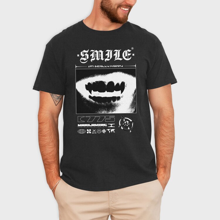 Smile 2, Tricou Barbati (Unisex)