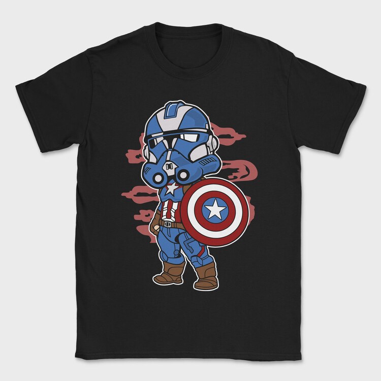 Captain America Stormtrooper, Tricou Barbati (Unisex)