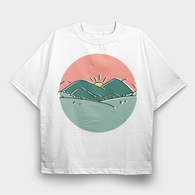 Nature Scenery 5, Tricou Oversize Barbati (Unisex)