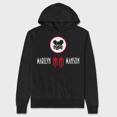 Skull Mickey Mouse, Hanorac Oversize Barbati (Unisex)