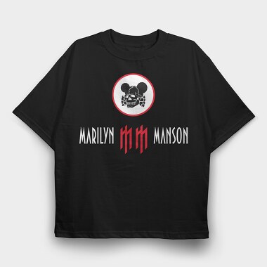 Skull Mickey Mouse, Tricou Oversize Barbati (Unisex)