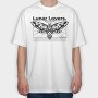 Flying Moth Lunar Lovers Tote, Tricou Oversize Barbati (Unisex)