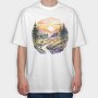 Forest Landscape Trees, Tricou Oversize Barbati (Unisex)