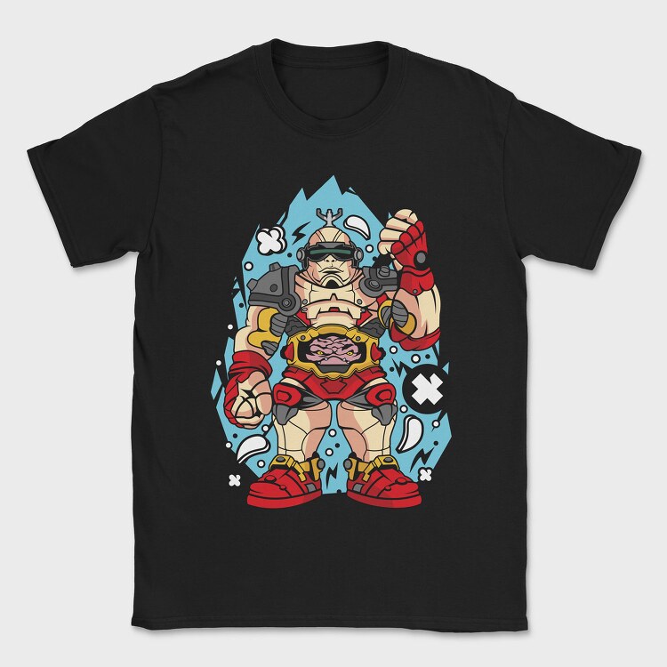 Cyberpunk Warrior 2, Tricou Barbati (Unisex)