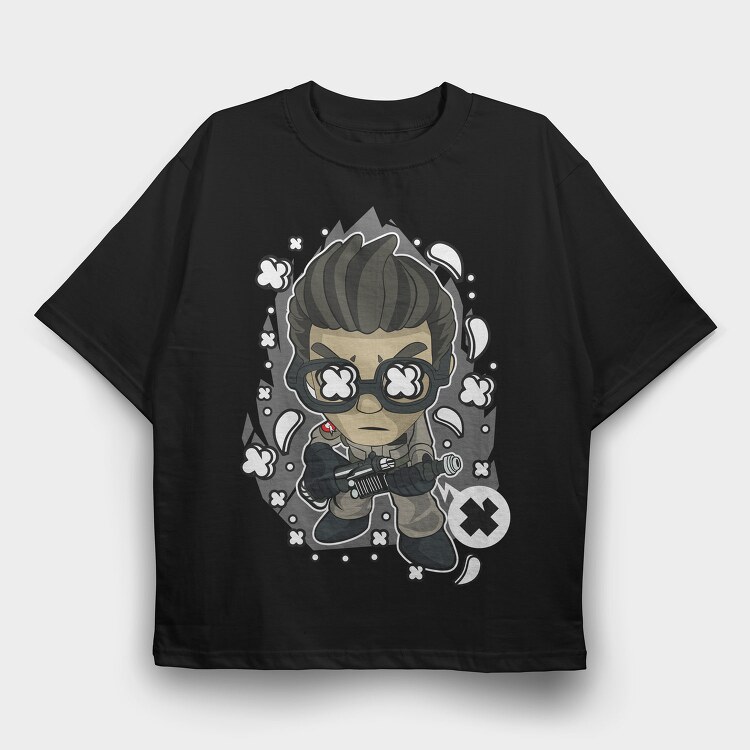 Cyberpunk Aviator, Tricou Oversize Barbati (Unisex)