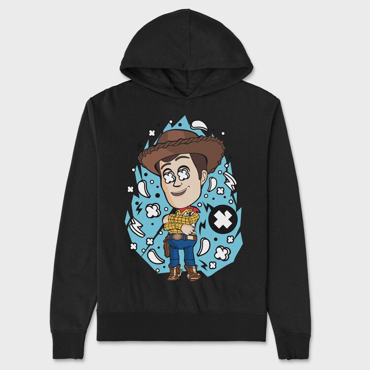 Cowboy X Explosion, Hanorac Oversize Barbati (Unisex)