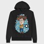 Cowboy X Explosion, Hanorac Oversize Barbati (Unisex)