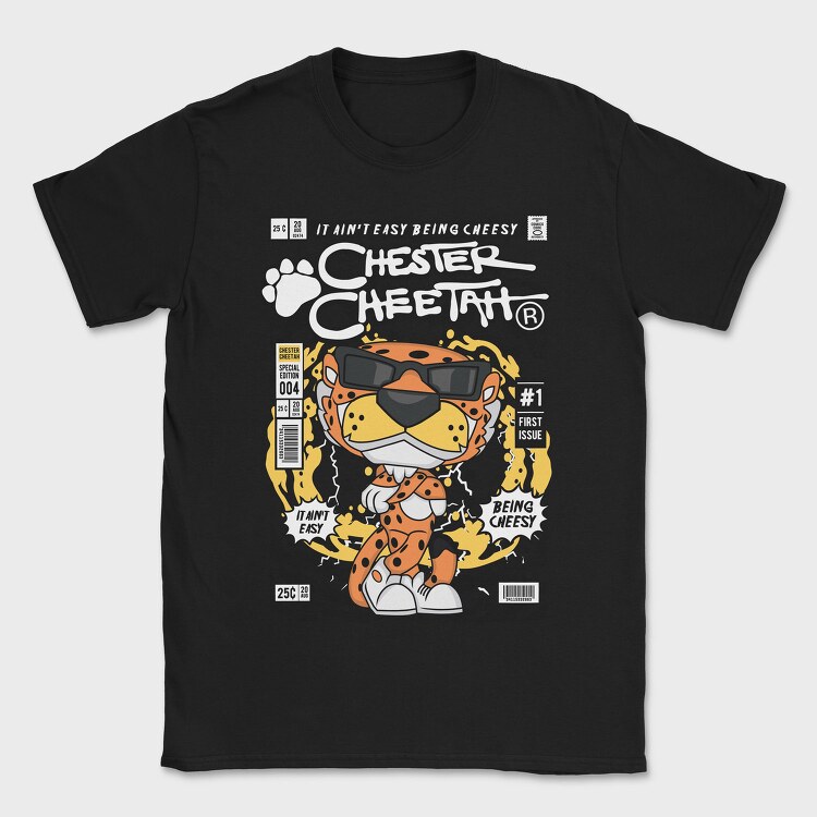 Cheesy Cheetah Vibes, Tricou Barbati (Unisex)