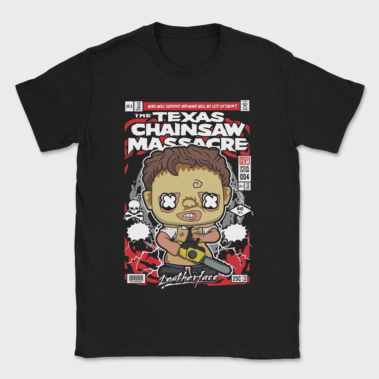 Chainsaw Massacre Chibi, Tricou Barbati (Unisex)