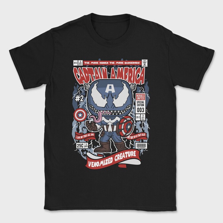Captain Venomized, Tricou Barbati (Unisex)