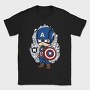 Captain America Chibi, Tricou Barbati (Unisex)