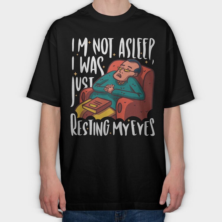 Snoozing Professor, Tricou Oversize Barbati (Unisex)