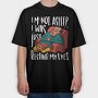 Snoozing Professor, Tricou Oversize Barbati (Unisex)