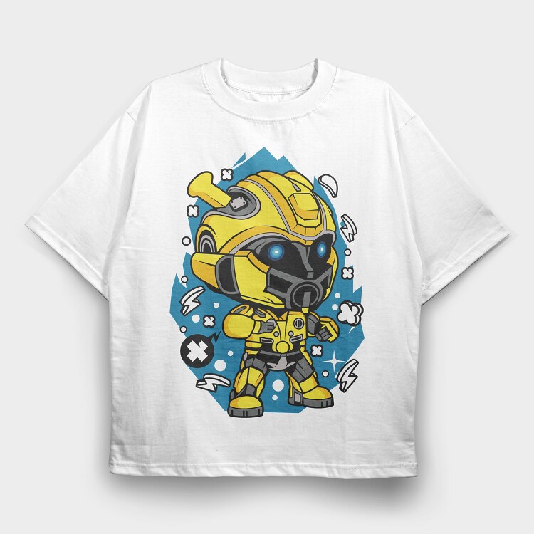 Bumblebee Burst, Tricou Oversize Barbati (Unisex)