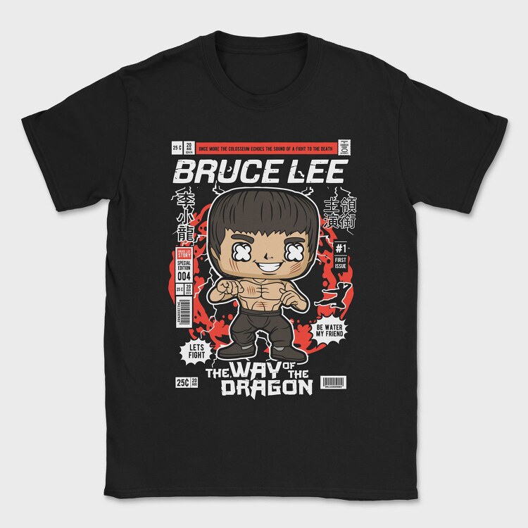 Bruce Dragon Fight, Tricou Barbati (Unisex)